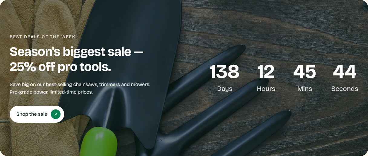 Countdown sale