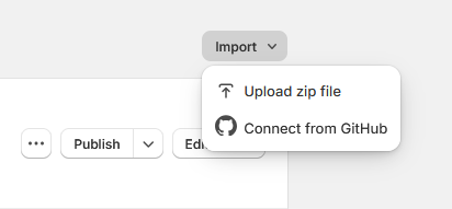 Install from Theme Store